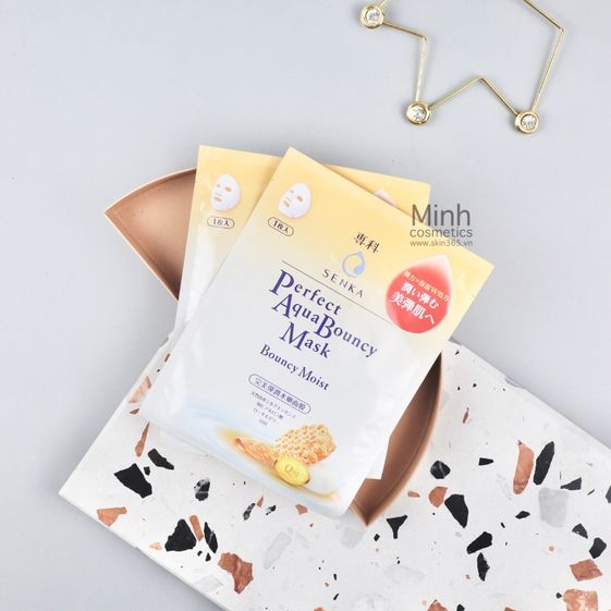 MẶT NẠ CẤP ẨM ĐÀN HỒI PERFECT AQUA BOUNCY MASK BOUNCY MOIST SENKA