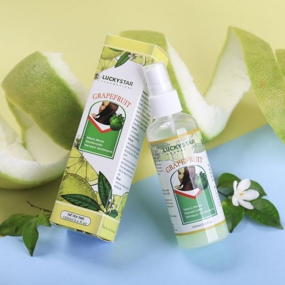 LOTION DƯỠNG TÓC TINH DẦU BƯỞI 100ML - LUCKY STAR