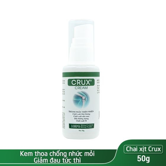 KEM HỖ TRỢ GIẢM ĐAU NHỨC XƯƠNG KHỚP CRUX 50G