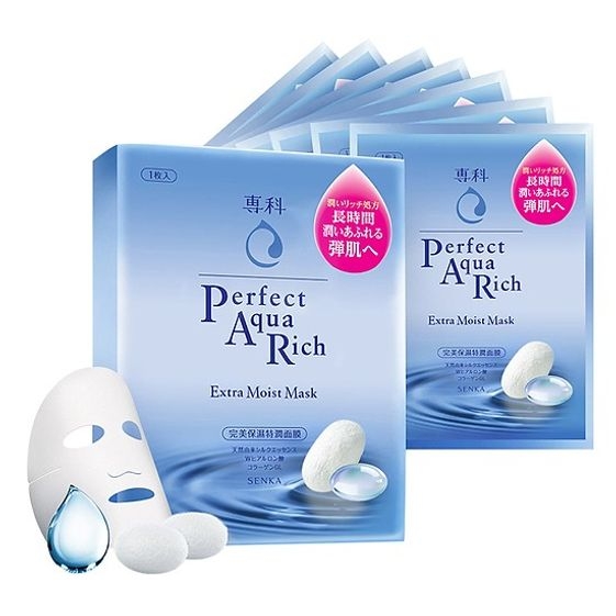 MẶT NẠ GIÀU ẨM PERFECT AQUA RICH EXTRA MOIST MASK SENKA