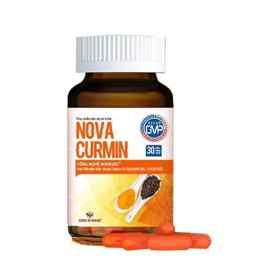 VIÊN UỐNG TINH CHẤT NGHỆ NOVACURMIN GIÚP GIẢM ĐAU DẠ DÀY - DÂN KHANG