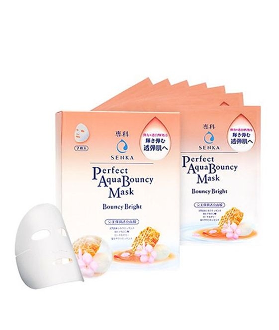 MẶT NẠ DƯỠNG TRẮNG ĐÀN HỒI PERFECT AQUA BOUNCY MASK BOUNCY BRIGHT SENKA