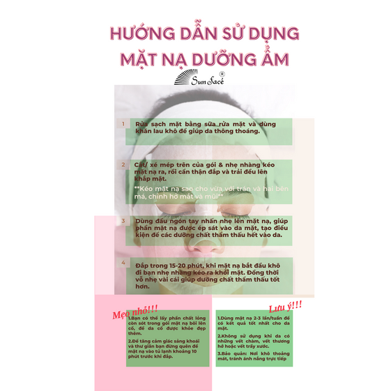 MẶT NẠ DƯỠNG DA TRÀ XANH - SUNFACE