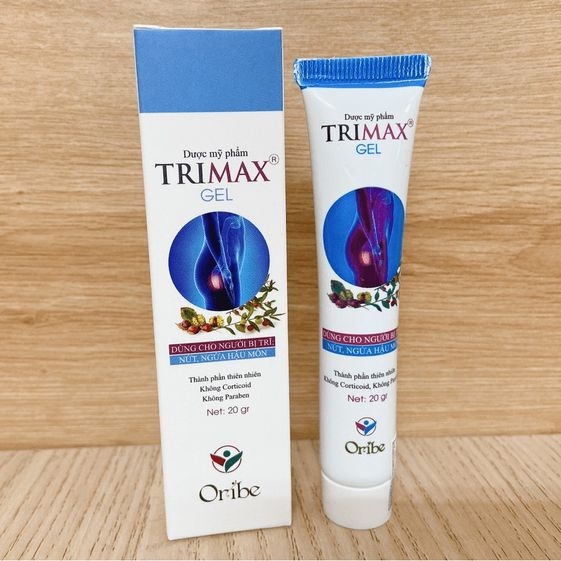 GEL BÔI TRĨ TRIMAXGEL GIÚP CO BÚI TRĨ, GIẢM SƯNG ĐỎ VÀ NGỨA RÁT HẬU MÔN DO TRĨ 20G