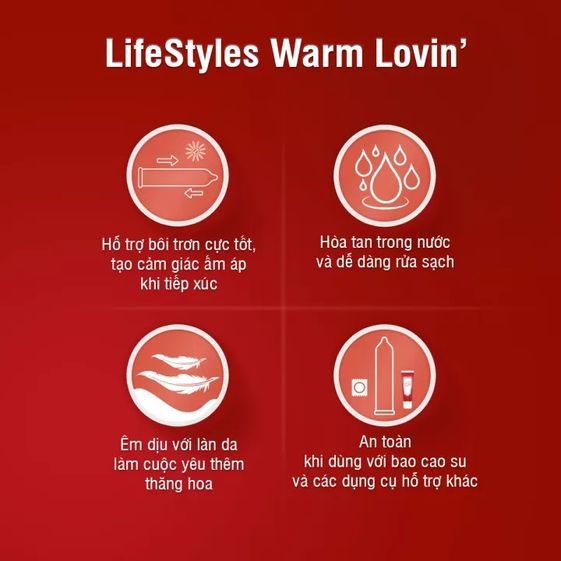 GEL BÔI TRƠN WARM LOVIN' MASSAGE LOTION 50ML