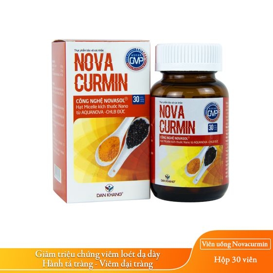 VIÊN UỐNG TINH CHẤT NGHỆ NOVACURMIN GIÚP GIẢM ĐAU DẠ DÀY - DÂN KHANG