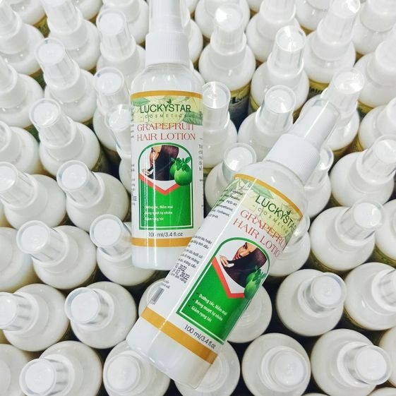 LOTION DƯỠNG TÓC TINH DẦU BƯỞI 100ML - LUCKY STAR
