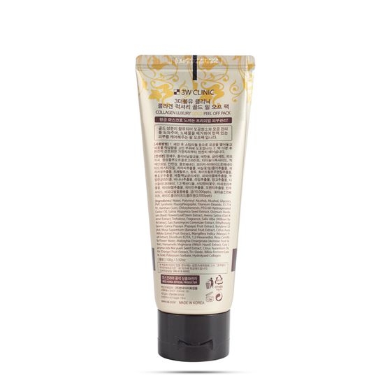 MẶT NẠ VÀNG COLLAGEN LUXURY GOLD PEEL OFF PACK 100G - 3W CLINIC