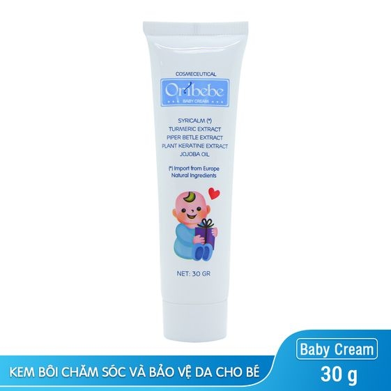 KEM DƯỠNG ẨM DA NGĂN NGỪA RÔM SẨY VÀ HĂM TẢ EM BÉ ORIBEBE 30G