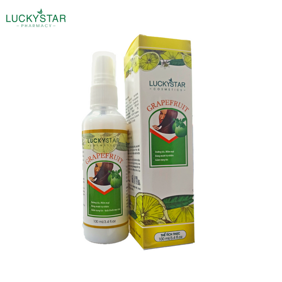 LOTION DƯỠNG TÓC TINH DẦU BƯỞI 100ML - LUCKY STAR