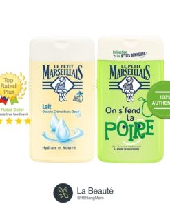 Sét dầu gội sữa tắm MARSEILLAIS-pháp-sec 2 chai
