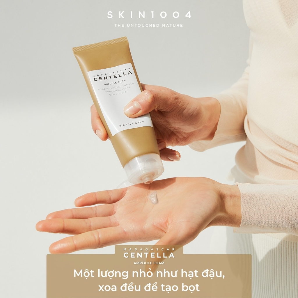 Sữa Rửa Mặt Giảm Mụn Cho Da Nhạy Cảm Skin1004 Madagascar Centella Ampoule Foam - 125ml