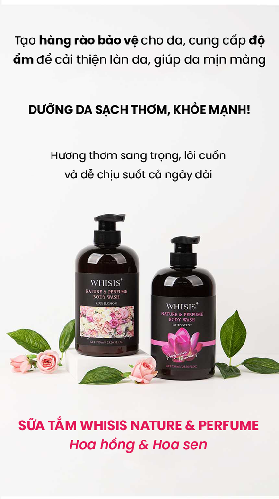 SỮA TẮM WHISIS THIÊN NHIÊN & HƯƠNG NƯỚC HOA-han