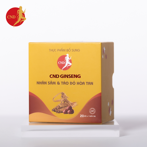 NHÂN SÂM VÀ TÁO ĐỎ HÒA TAN  Thương hiệu: CND GINSENG