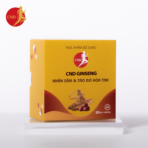 NHÂN SÂM VÀ TÁO ĐỎ HÒA TAN  Thương hiệu: CND GINSENG