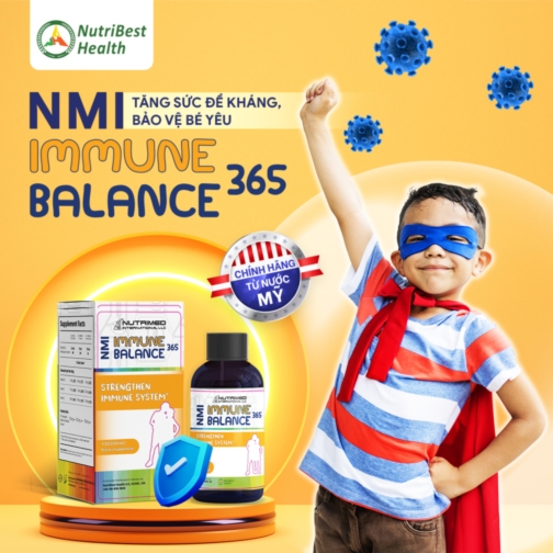 Thực phẩm bảo vệ sức khỏe NMI IMMUNE BALANCE 365 (Thực phẩm hỗ trợ tăng cường sức đề kháng cho trẻ NMI - IMMUNE BALANCE)