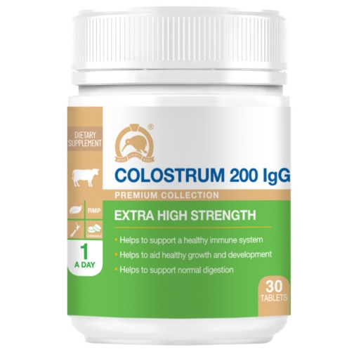 Viên nhai sữa non bổ sung dinh dưỡng, kháng thể liều cao Colostrum 200IgG – Hộp 30 viên