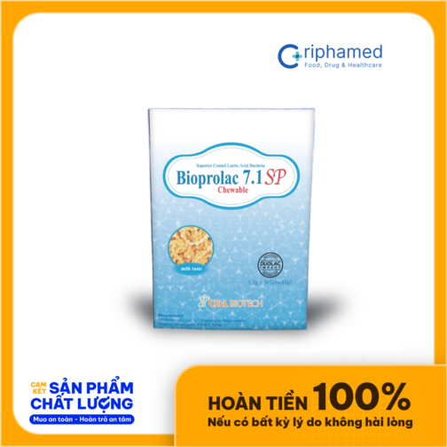 Viên nhai sức khỏe Bioprolac Chewable (Hộp 30 viên)