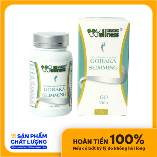 Thực phẩm hỗ trợ giảm béo Goraka Slimming  Thương hiệu: Wellness By Life Gift VN  Xuất xứ: Việt Nam 