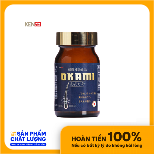 Viên uống giảm rụng và mọc tóc Okami-Viên Dưỡng Tóc Okami Nhật Bản 