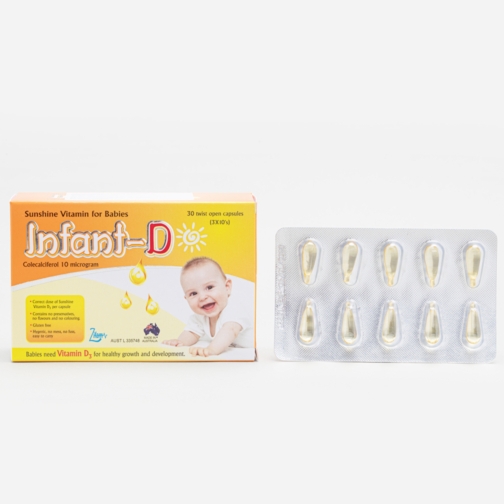 Viên uống hỗ trợ tăng đề kháng, chắc răng - khoẻ xương INFRANT D