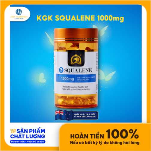 Viên uống Squalene cấp ẩm cho da giúp da tươi trẻ – sáng hồng tự nhiên MSP 0258