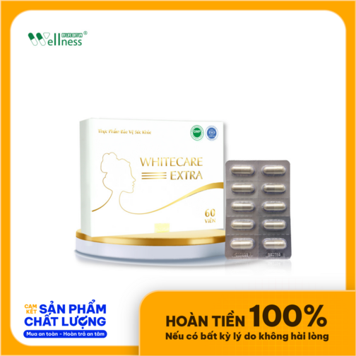 Viên uống trắng da, nội tiết tố nữ Whitecare  Thành phần của viên uống trắng da WhiteCare Extra: 