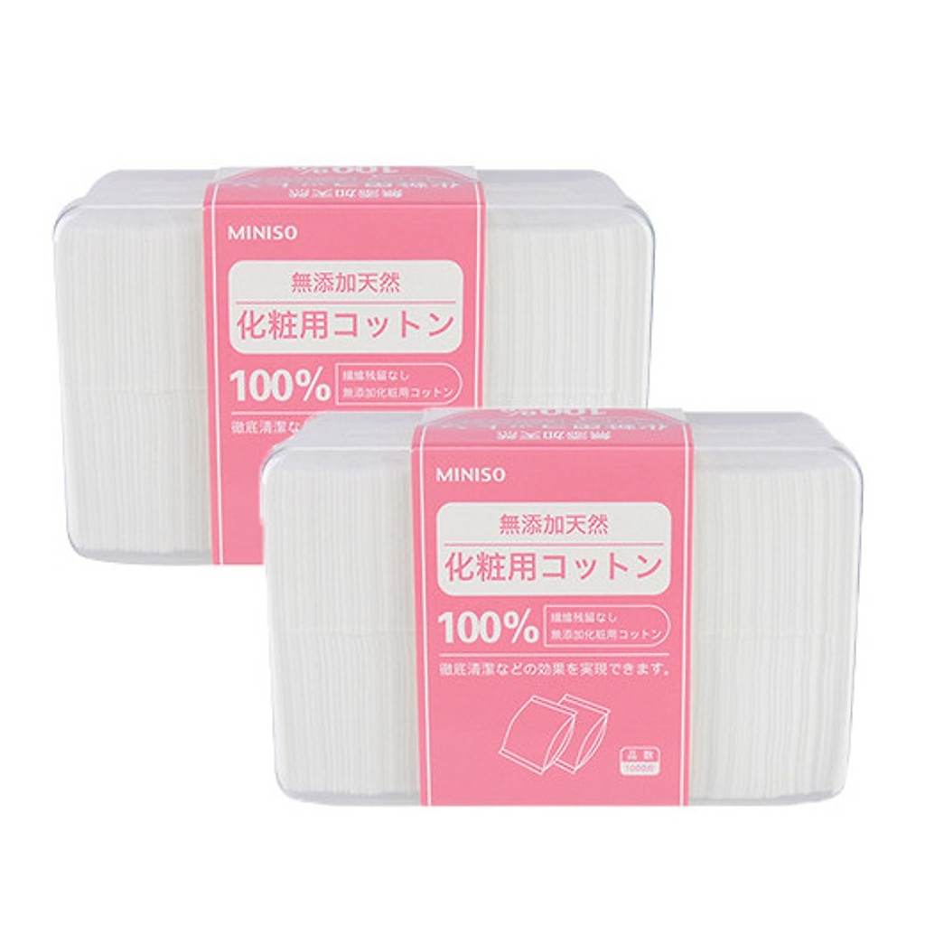 Hộp Bông Tẩy Trang Miniso 1000 miếng - nhật-X-NHẬT