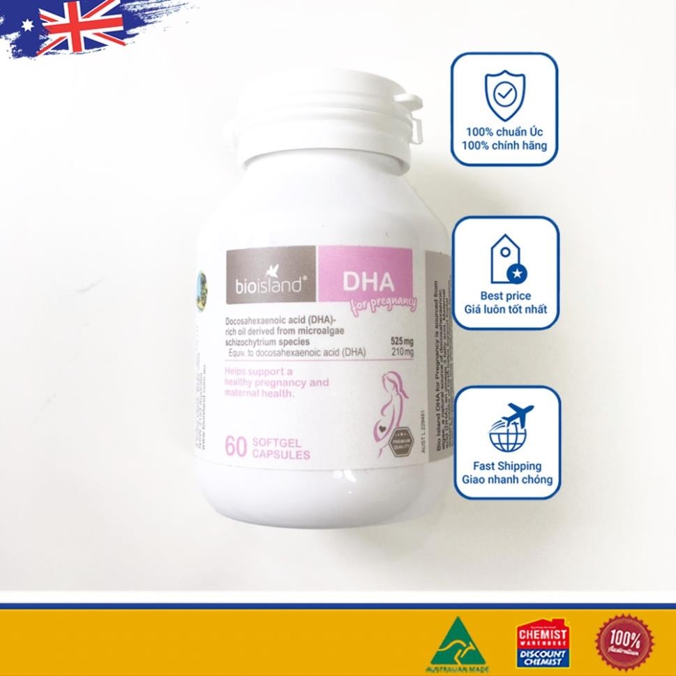 Bioisland dha cho bà bầu -Úc-60 viên