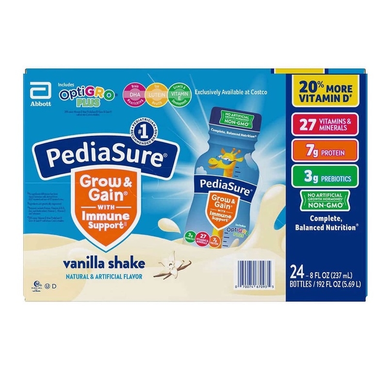 Sữa nước pediasure vị vani và chất sơ 237ml Mỹ-lốc 6 chai