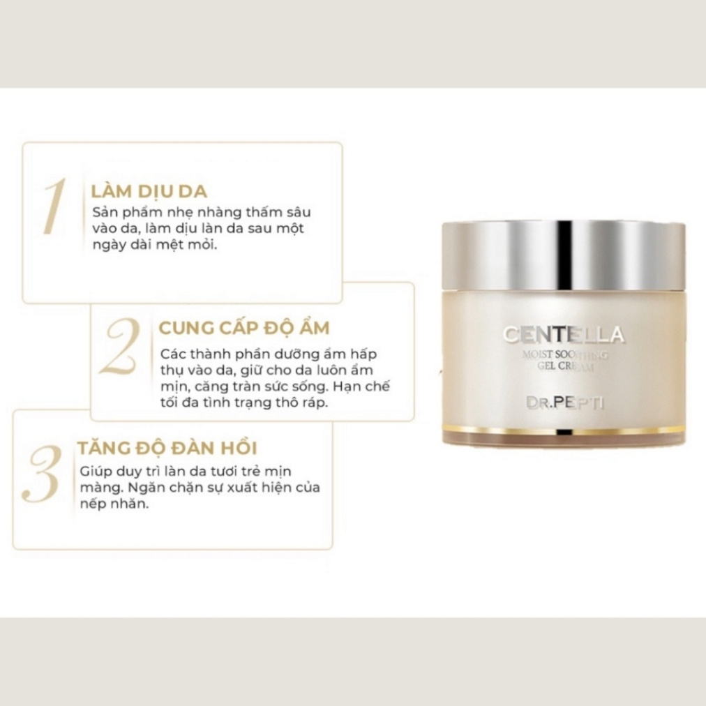Kem Dưỡng Ẩm Dr.Pepti Centella - 70ml-hàn