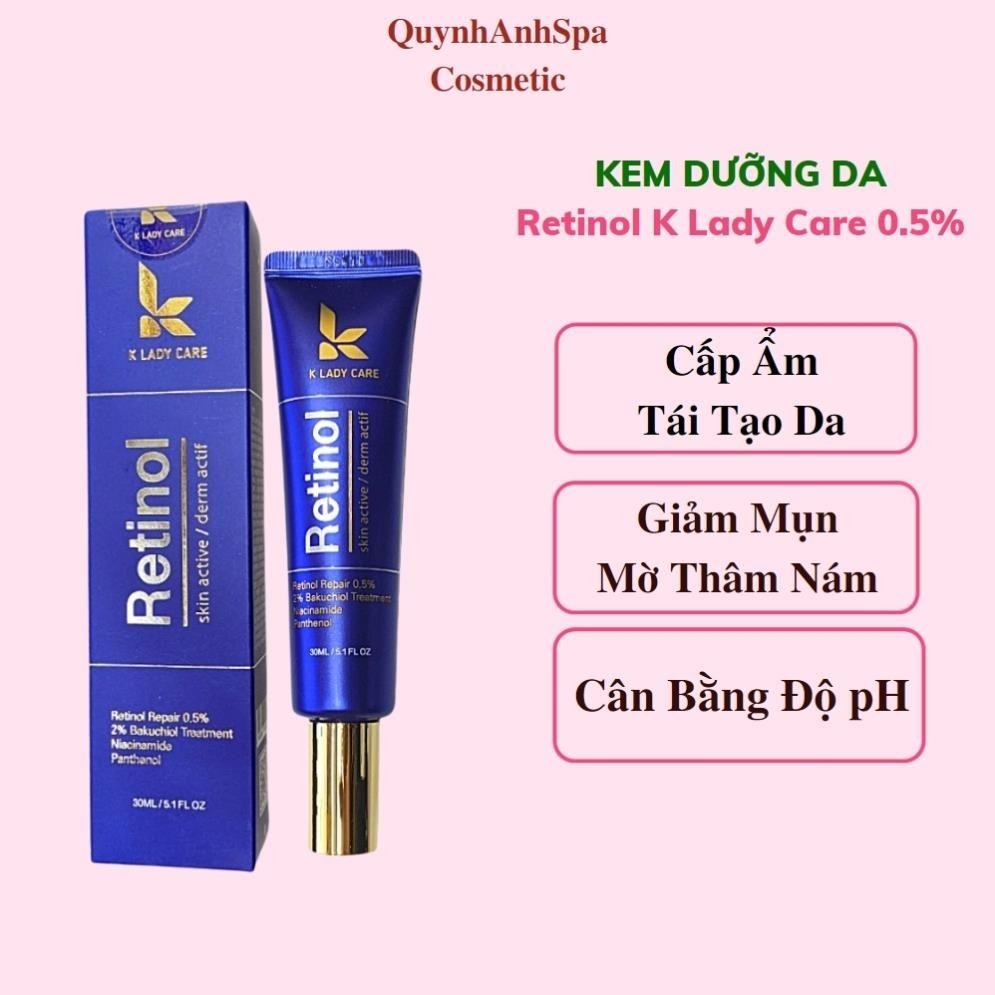 Kem Retinol K Lady Care 0.5% - 30ml ( màu trắng xanh)-hàn
