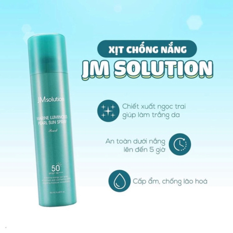 Xịt chống nắng toàn thân JM Solution - XANH-hàn