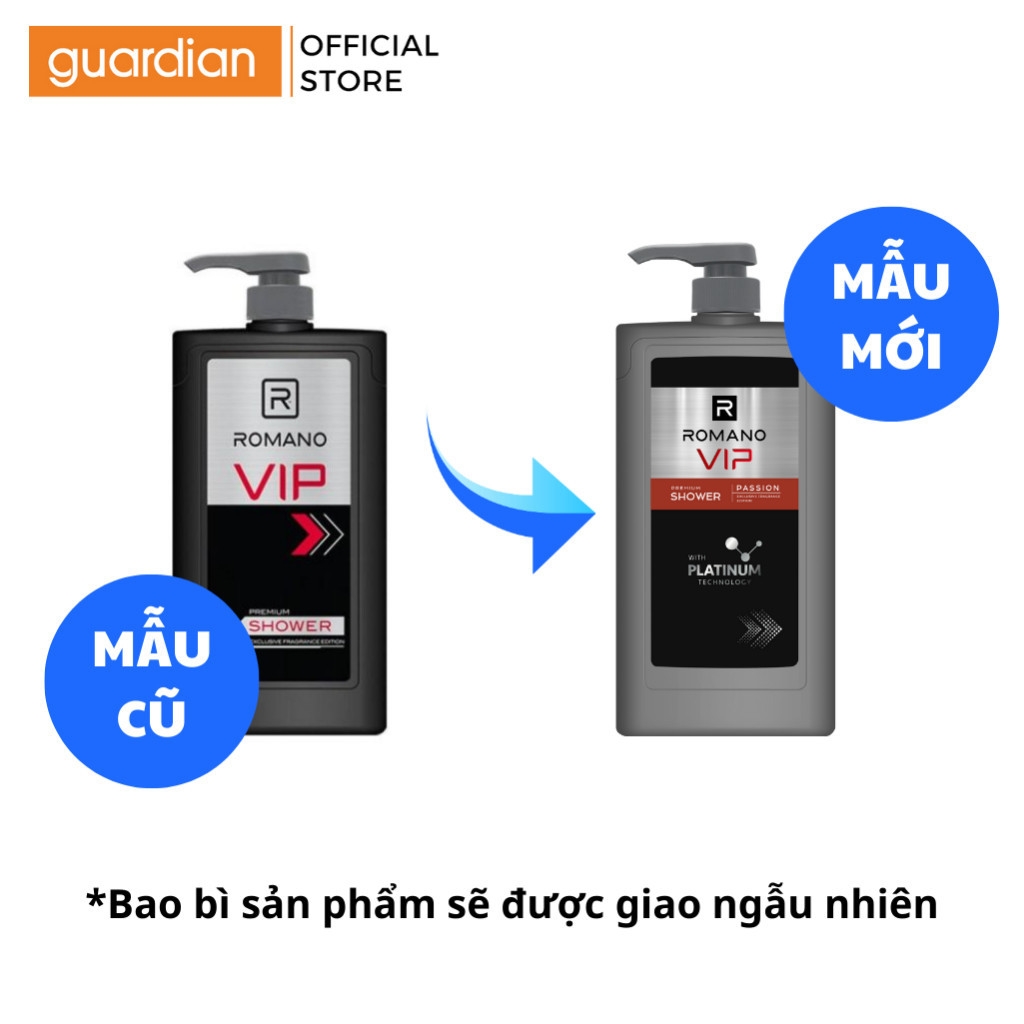Sữa tắm nước hoa cao cấp Romano Vip