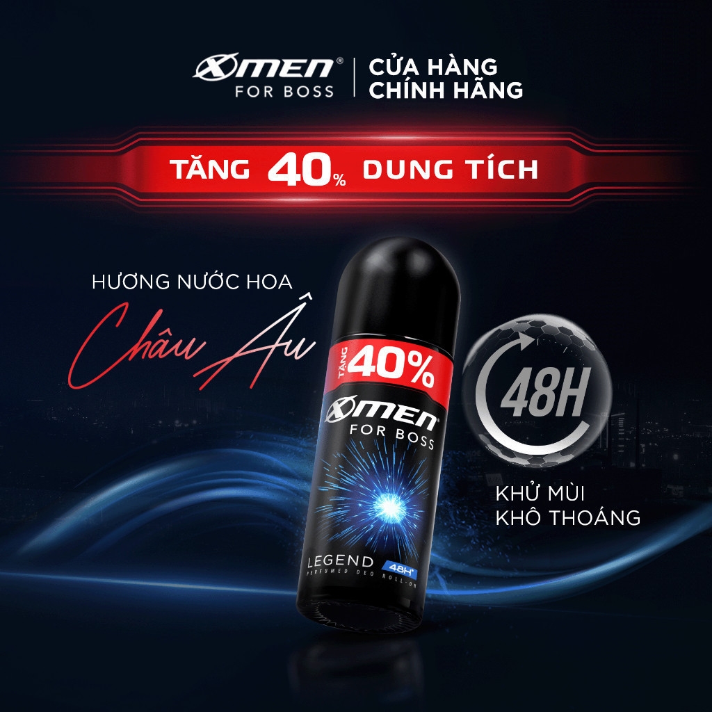 Lăn Khử Mùi Nam X-Men For Boss Khử Mùi Ngăn Điều Tiết Mồ Hôi Nam Giới