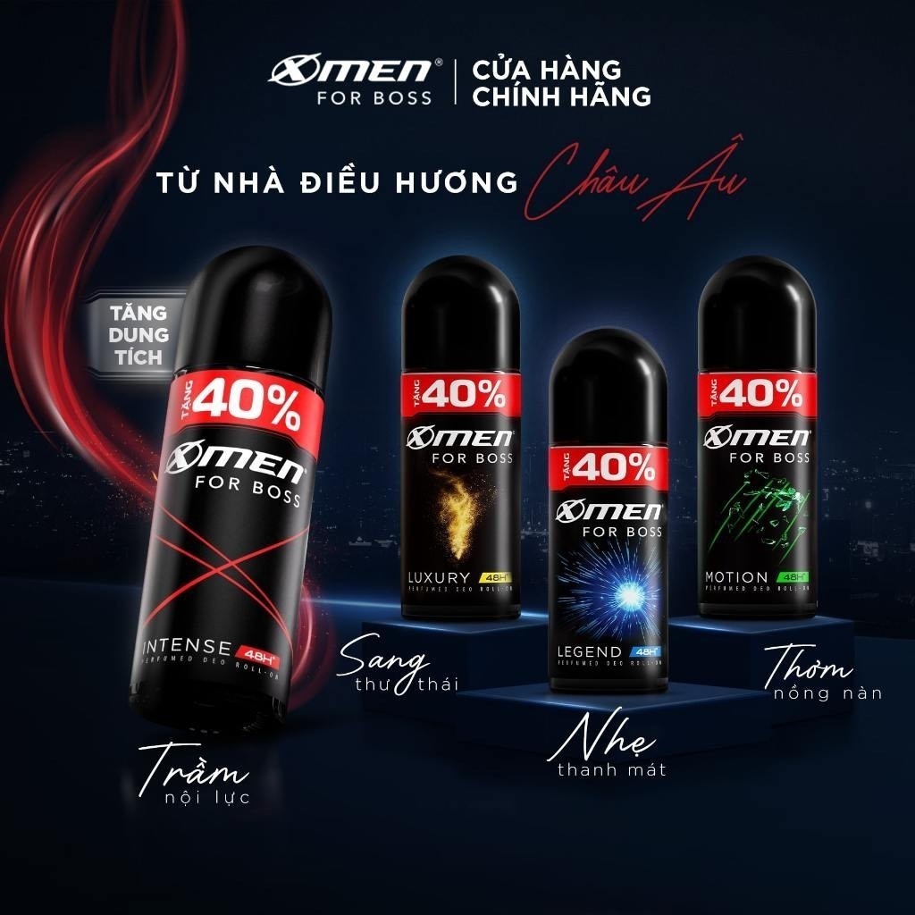 Lăn Khử Mùi Nam X-Men For Boss Khử Mùi Ngăn Điều Tiết Mồ Hôi Nam Giới