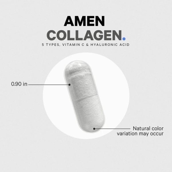Viên uống Amen Collagen Codeage hỗ trợ da căng bóng, đàn hồi, mờ nám tàn nhang, đẩy lùi lão hóa 90 viên