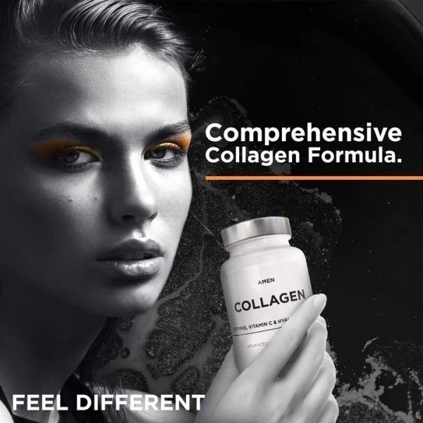 Viên uống Amen Collagen Codeage hỗ trợ da căng bóng, đàn hồi, mờ nám tàn nhang, đẩy lùi lão hóa 90 viên