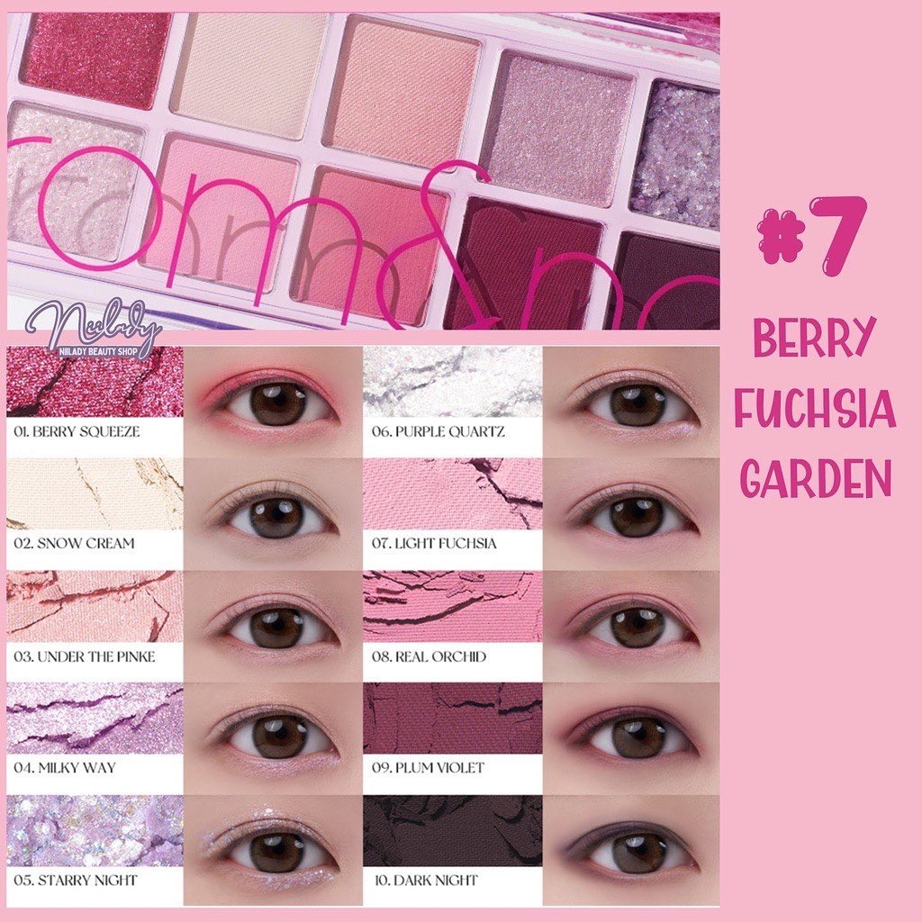 Bảng Phấn Mắt 10 Ô Romand-HÀN