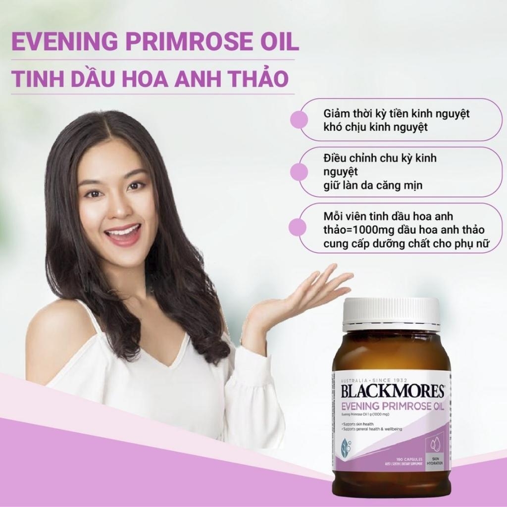 Tinh dầu hoa anh thảo – Blackmores Evening Primrose 190 viên-úc