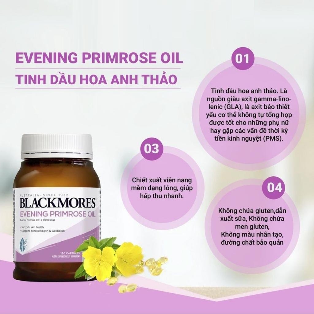 Tinh dầu hoa anh thảo – Blackmores Evening Primrose 190 viên-úc