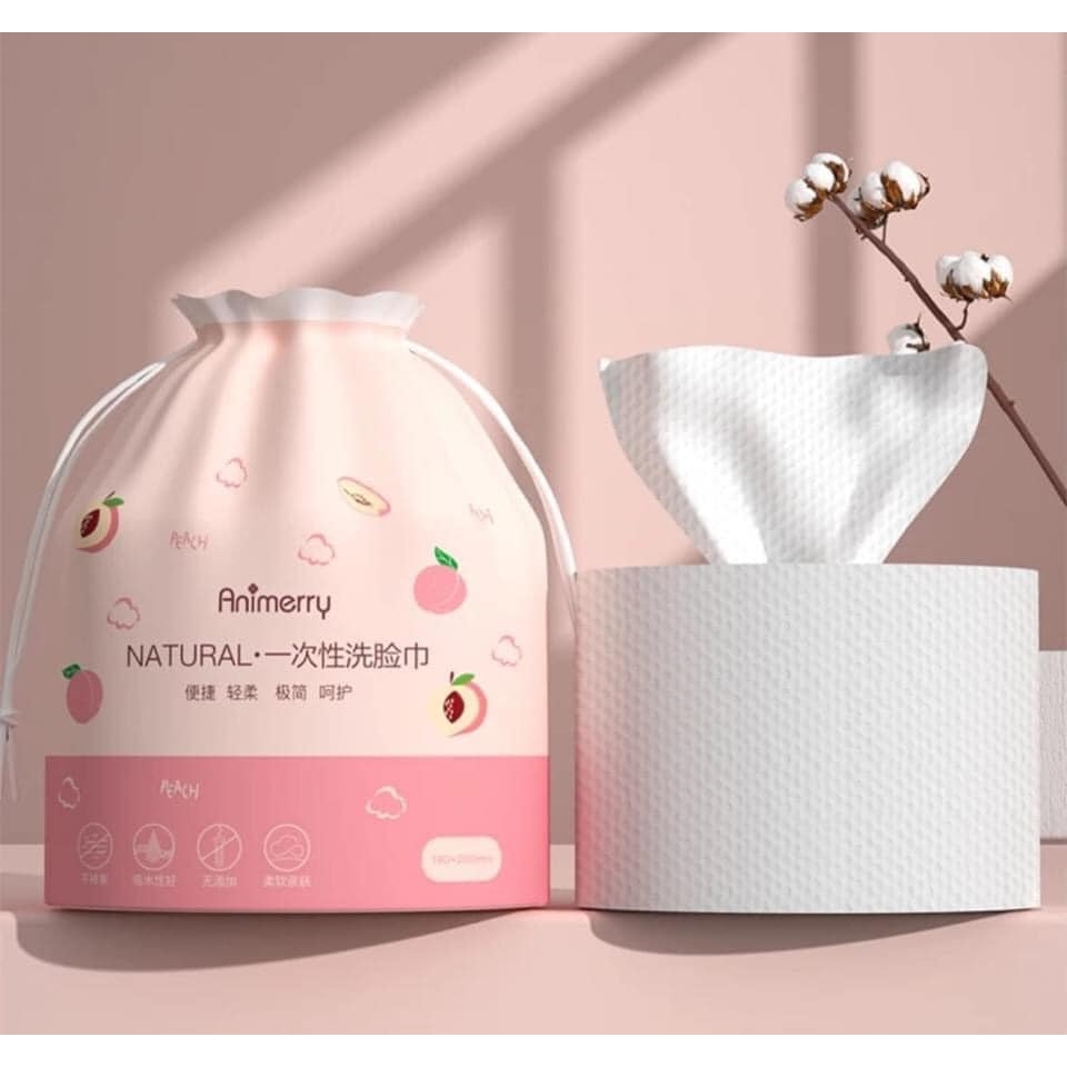 TÚI Khăn Giấy Khô Rửa Mặt Đa Năng Animerry-NHẬT