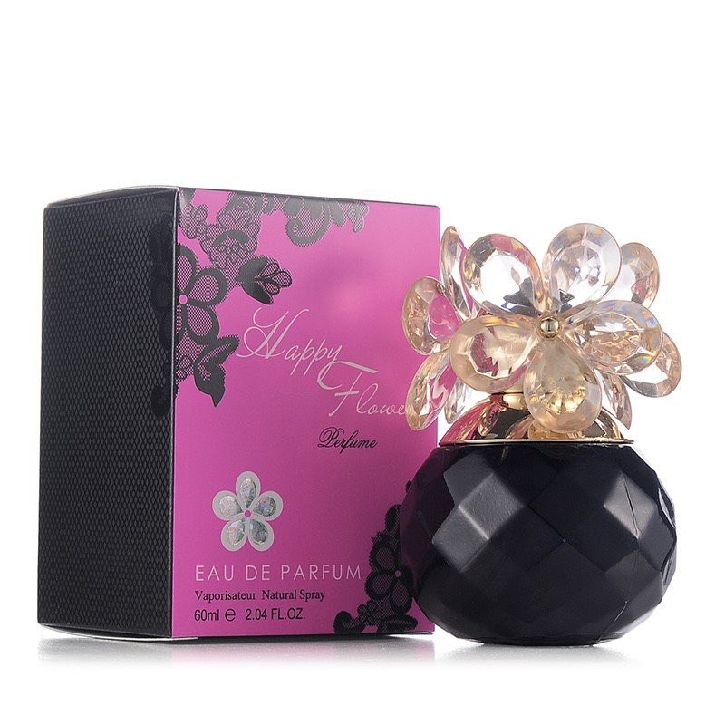 Nước hoa nữ 60ml [HAPPY FLOWER], Nước hoa nam cao cấp - Mùi hương quyến rũ, Sang trọng