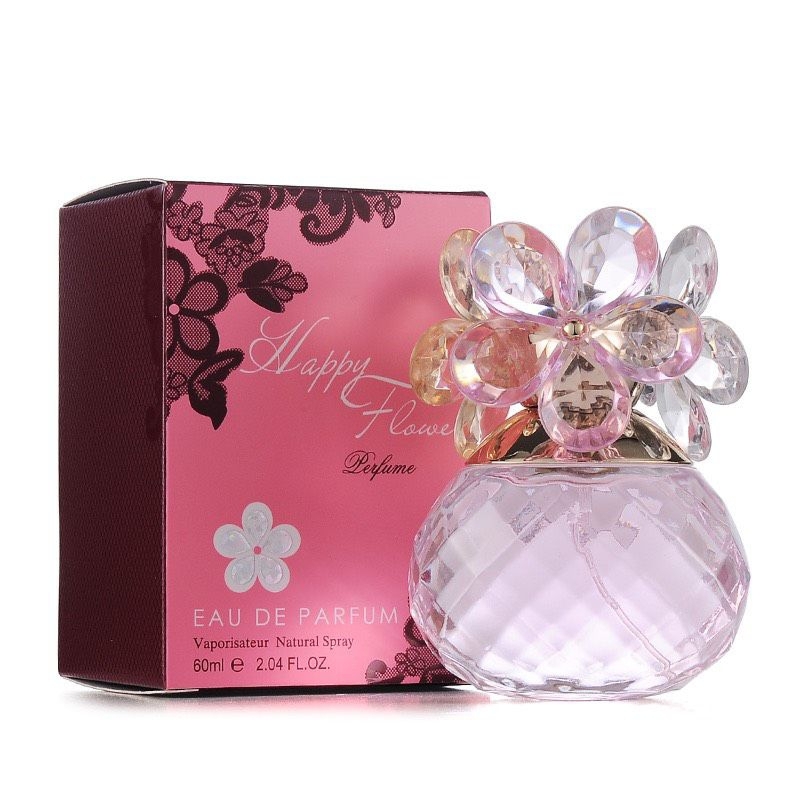 Nước hoa nữ 60ml [HAPPY FLOWER], Nước hoa nam cao cấp - Mùi hương quyến rũ, Sang trọng