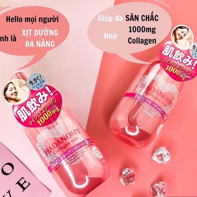 Xịt khoáng collagen Hadanomy 250ml-Nhật Bản