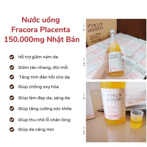 Nước Uống Nhau Thai Cừu FRACORA PLACENTA Nhật Bản