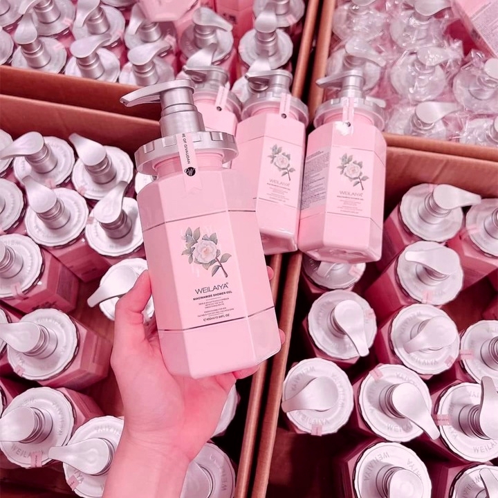 Sữa Tắm Trắng Da Hoa Trà Weilaiya Niacinamide Shower Ge-hàn