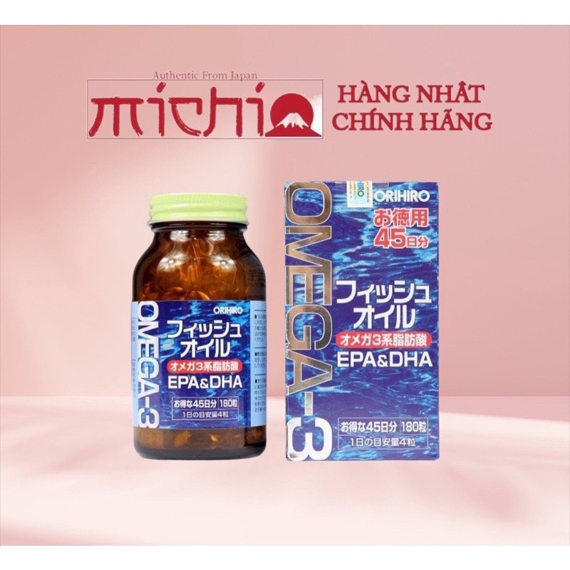 Dầu cá Omega 3 Orihiro Nhật Bản