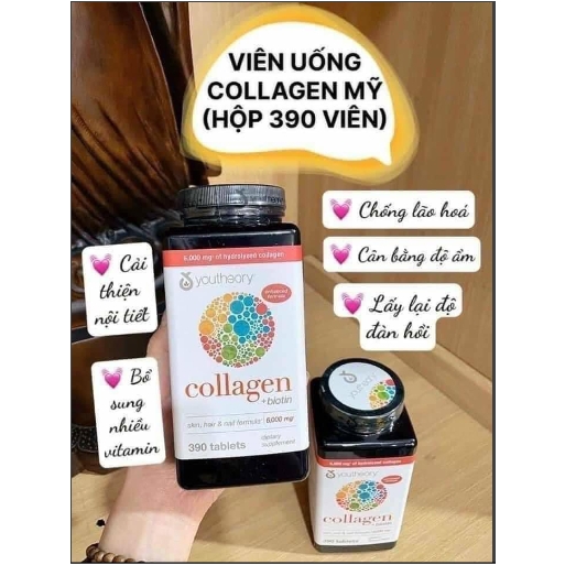 Viên uống Collagen Youtheory 390 viên Mỹ