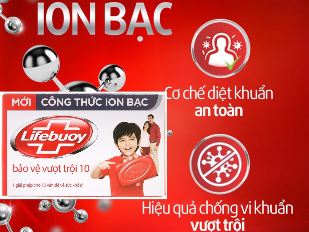 XÀ BÔNG LIFEBUOY ( ĐỦ MÀU ) BÁNH 90G